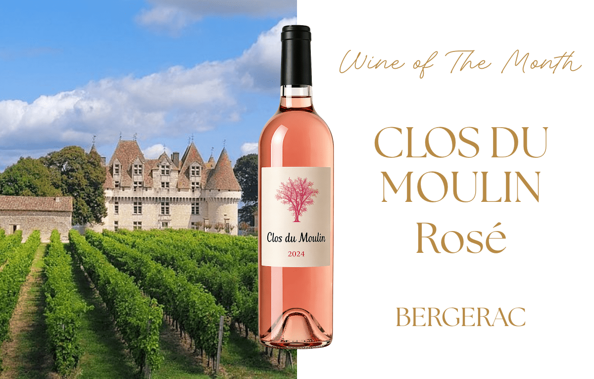 2024 Clos du Moulin Rosé from Bergerac, a kosher Cabernet Franc rosé